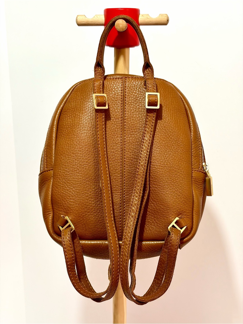 Hammitt Shane Mini/Small Backpack In Arches/Caramel/Brushed Gold Hardware - Picture 5 of 8